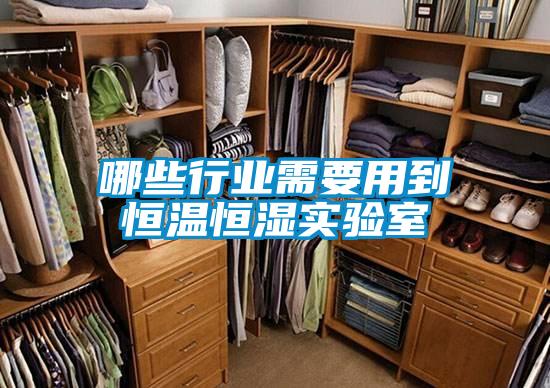 哪些行業(yè)需要用到恒溫恒濕實(shí)驗室