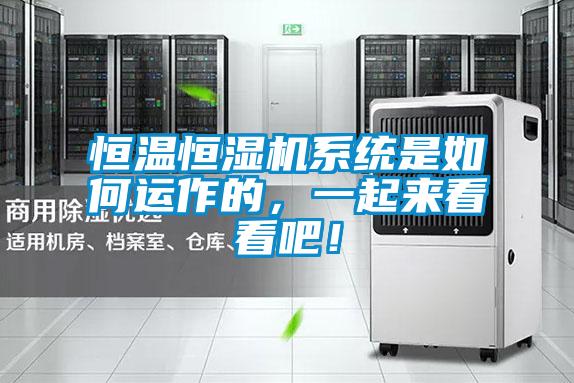 恒溫恒濕機(jī)系統(tǒng)是如何運(yùn)作的，一起來(lái)看看吧！