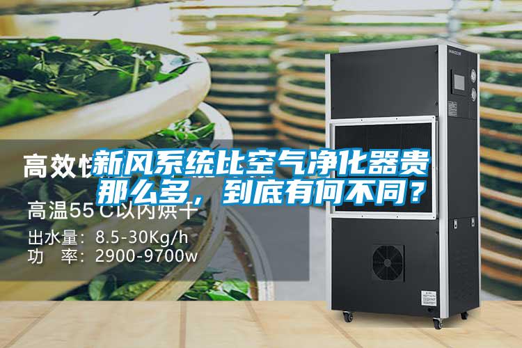 新風系統比空氣凈化器貴那么多，到底有何不同？